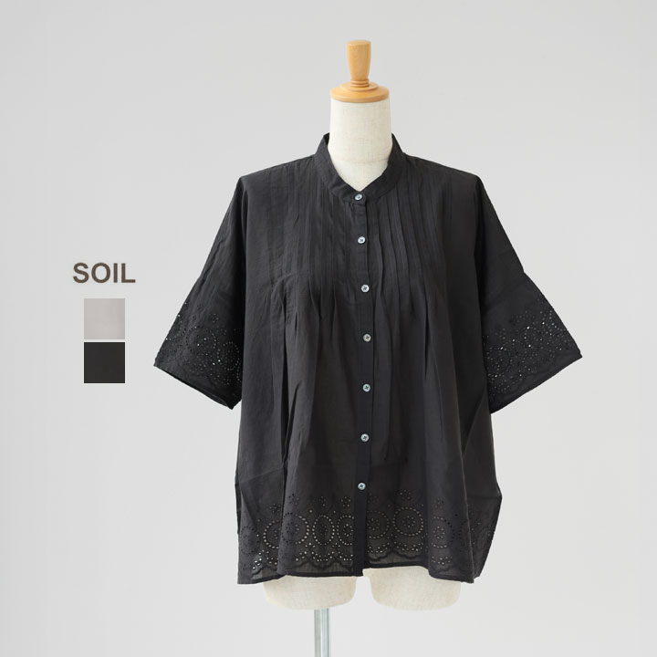 SOIL レース 半袖 プルオーバー ブラック 楽天市場】soil（ブランドsoil（日用品））（シャツ・ブラウス