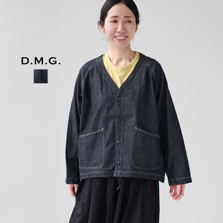 樂天商城 - D.M.G ディーエムジー | 6ozデニム ワークシャツカーディガン 16-854E