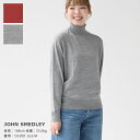 【20％OFF！】JOHN SMEDLEY(ジョン スメドレー) レディース 30G 長袖タートルネックニット(LETTY)