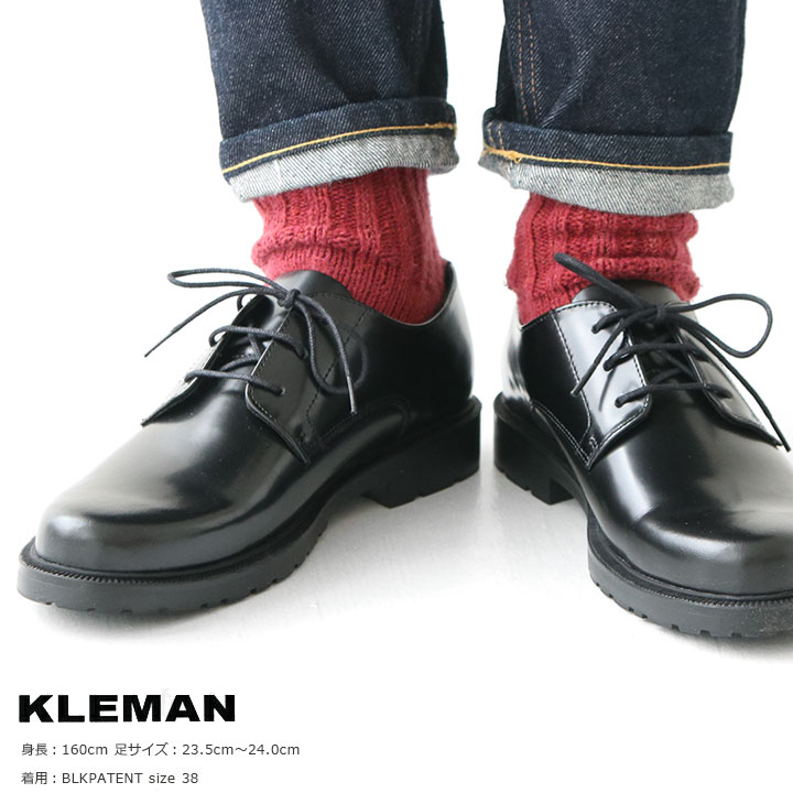 新品サイズ38クレマンポストマンシューズ黒ブラックフランス製KLEMAN 新品サイズ38クレマンポストマンシューズ黒ブラックフランス製KLEMAN