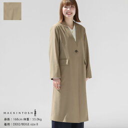 マッキントッシュ チェスターコート レディース 【正規販売店】MACKINTOSH(マッキントッシュ) ノーカラーチェスターコート(QUOTHQUAN)