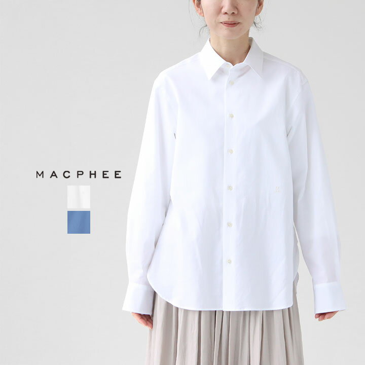 Rakuten - MACPHEE(マカフィー) ファインブロード レギュラーカラーシャツ(12-01-44-01101)