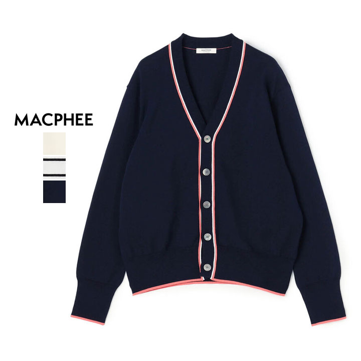 Rakuten - MACPHEE マカフィー｜ドライコットン Vネックカーディガン 12-02-62-02201