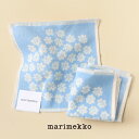 【簡易無料ラッピング可】母の日 プレゼント marimekko(マリメッコ) Puketti ミニタオル ライトブルー×ホワイト(52259-73803)※簡易...