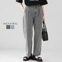 【20%OFF!SUMMERセール対象商品】MICA & DEAL(マイカ&ディール) ハイウエストデニムパンツ(0125103023)