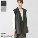 【20％OFF！】SACRA(サクラ) ライトメルトン ジレ(123506061)