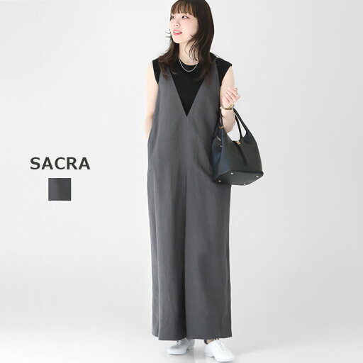 SACRA(サクラ) レーヨンリネンタンブル サロペット(125109051) SACRA(サクラ) レーヨンリネンタンブル サロペット(125109051)