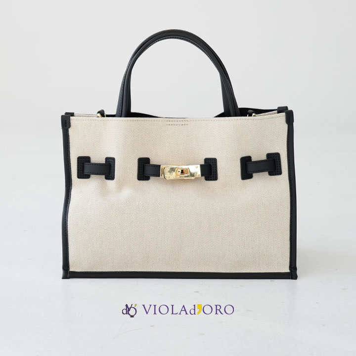 【12/4(木)20:00からP10倍】VIOLAd'ORO ヴィオラドーロ｜キャンバストートバッグ V-2287 BRUNO