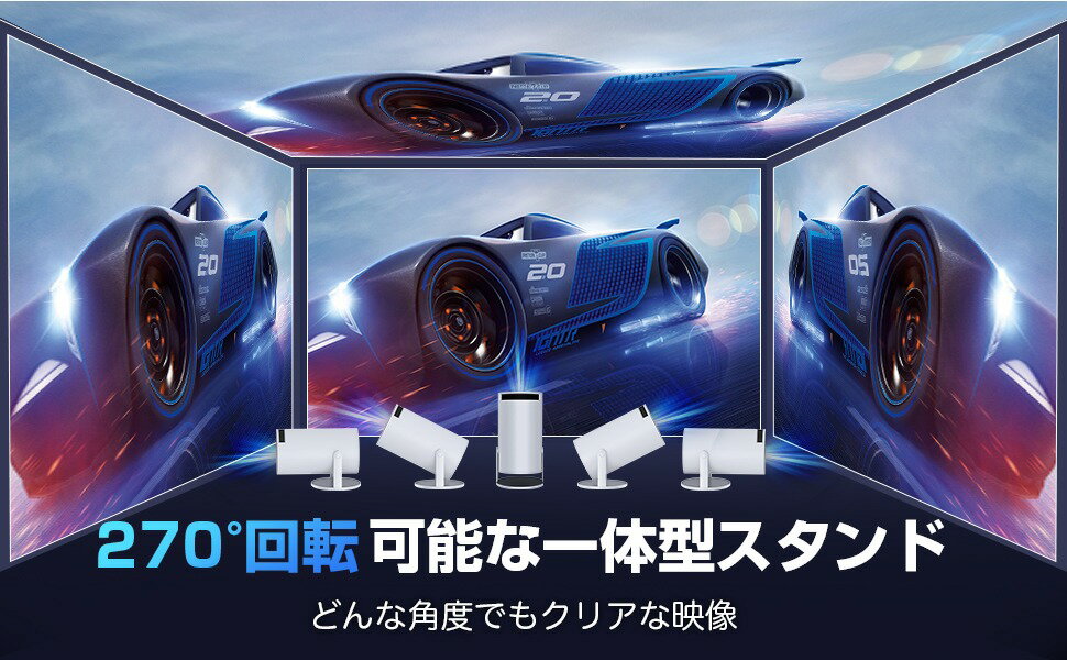 �ץ����������� ������Ʊ���̥�ǥ�Ǥ���2025ǯ�ʲ���ǥ롦27000LM��Ķ���� 270���ž �⵱�� 720P ŷ����� Wi-Fi6����� TV��i���ԡ����� ��ư������� �����ൡǽ û��Υ��ƥѥ�����/DVD/PS��/SWITCH��³�� �ץ쥼��Ȥ˺�Ŭ ��Х��� �ۡ���ץ�����������