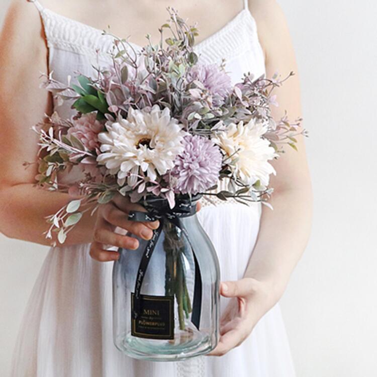 【楽天スーパーSALE】造花 花 フラワー 人工 観葉植物 供花 アジサイ リアル 空気清浄 インテリア 玄関 室内 トイレ 部屋 消臭 抗菌 リビング 風水 シンプル オフィス 人気商品 北欧雑貨 白 ホワイト 紫 ピンク オシャレ 可愛い かわいい プレゼント ギフト 敬老の日