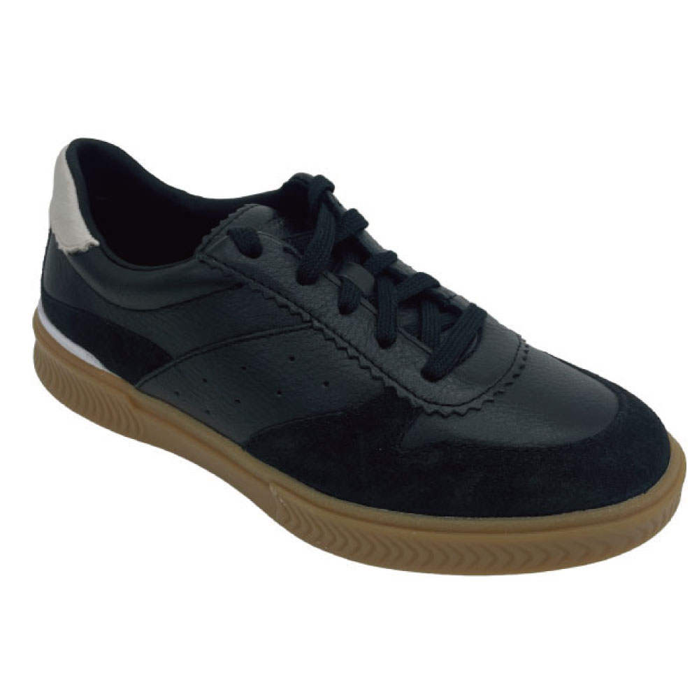 樂天商城 - 【HushPuppies 2026年春夏モデル】HushPuppies ハッシュパピー レディース 靴 シューズ スニーカー MAE CAP TOE LACE/BOLD BLACK LEATHER HPW11246