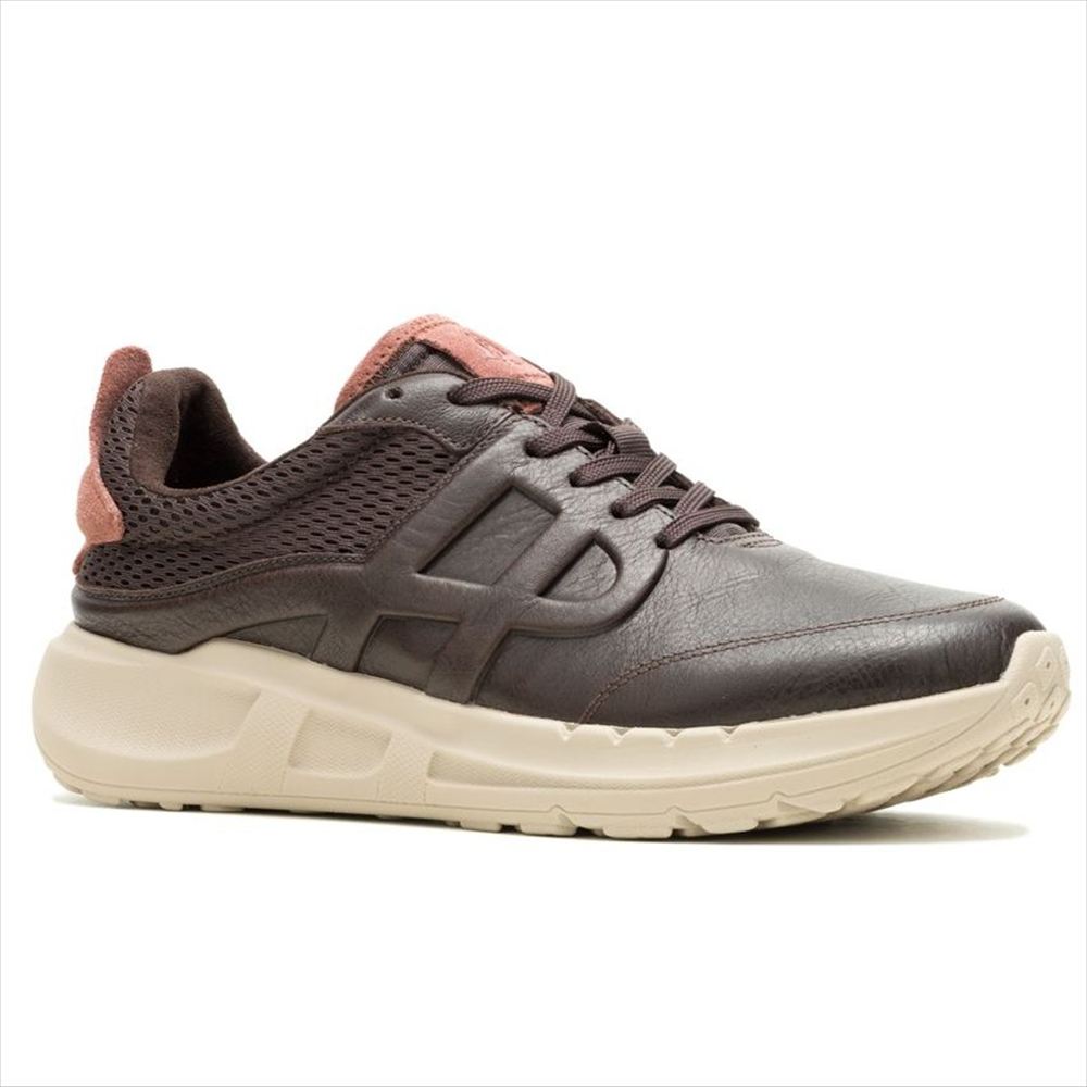 樂天商城 - 【HushPuppies 2026年春夏モデル】HushPuppies ハッシュパピー メンズ 靴 シューズ スニーカー SEVENTY8 LTHR RUNNER/DARK BROWN LEATHER HPM10938