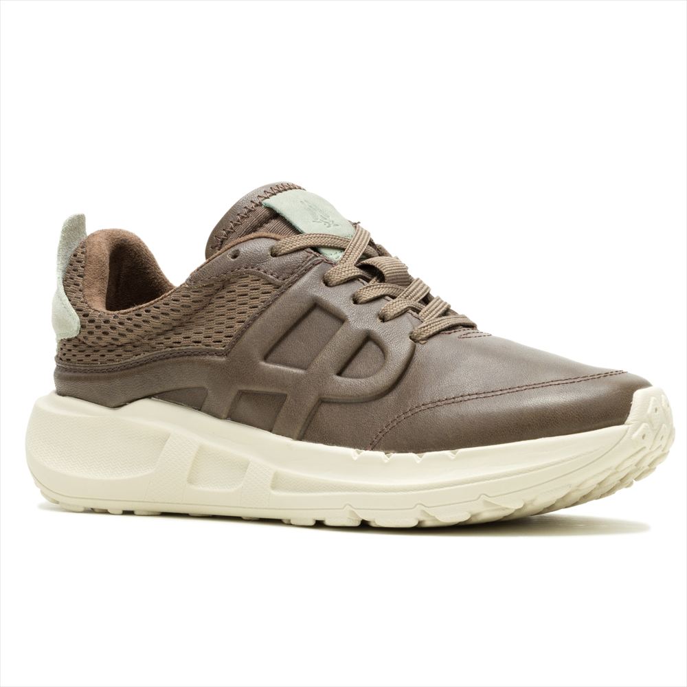 樂天商城 - 【HushPuppies 2026年春夏モデル】HushPuppies ハッシュパピー レディース 靴 シューズ スニーカー SEVENTY8 LTHR RUNNER/SOFT FOSSIL LEATHER HPW11348