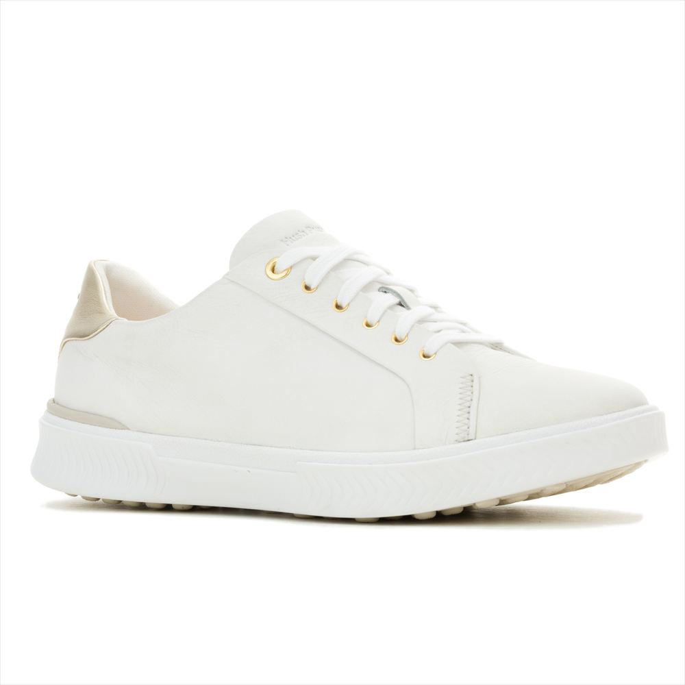 樂天商城 - 【HushPuppies 2026年春夏モデル】HushPuppies ハッシュパピー レディース 靴 シューズ スニーカー MAE LACE-UP / SHOE WHITE LEATHER HPW11241