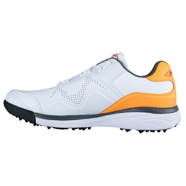 MBT エムビーティー ゴルフシューズ ダイヤル式 スパイクレス アフターゴルフ メンズ グリップ MBTGOLF RGC KOMEI DIAL WHTORG 21017W-RGC KOMEIDIAL