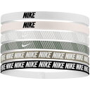 NIKE ナイキ スポーツアクセサリー フレックス クラシック ヘッドバンド プリンテッド6本パック BN2006-671 ライトソフトピンク/ライトアーミー/ホワイト(4)