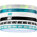 【SALE】NIKE ナイキ スポーツアクセサリー フレックス クラシック ヘッドバンド プリンテッド6本パック BN2006-718 バレリーボルド/ダストカクタス/ホワイト(4)
