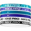 NIKE ナイキ スポーツアクセサリー フレックス クラシック ヘッドバンド プリンテッド6PK BN2006-388 グリーンアビス/コートパープル/ブラック
