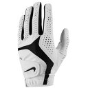 【GWセール】NIKE ナイキ ゴルフグローブ 左手用 レディースデュラフィールX パールホワイト/ブラック GF2012-284
