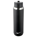 NIKE ナイキ 保冷専用ステンレスボトル SSリチャージストローボトル24oz/700ml ブラック HY2016-091 その1