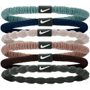 NIKE ナイキ スポーツアクセサリー フレックス ヘアタイ 6PK BN2085-031 キャノン/ローズゴールド/ホワイト