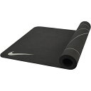 【GWセール】NIKE ナイキ トレーニングマット ヨガマット 4mm リバーシブル アンスラサイト/ミディアムグレー YG2014-012