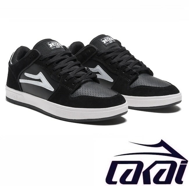 LAKAI ラカイ TELFORD LOW BLACK/WHITE SUEDE テルフォード スニーカー シューズ 靴 25 25.5 26 26.5 27 FOOTWEAR スケシュー スケボー SKATE スケートボード ブラック 男性 ユニセックス メンズ