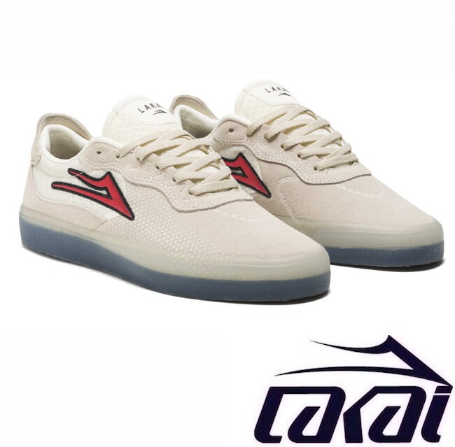 LAKAI ラカイ ESSEX WHITE/RED SUEDE エセックス スニーカー シューズ 靴 26.0 26.5 27.0 FOOTWEAR スケシュー スケボー SKATE スケートボード