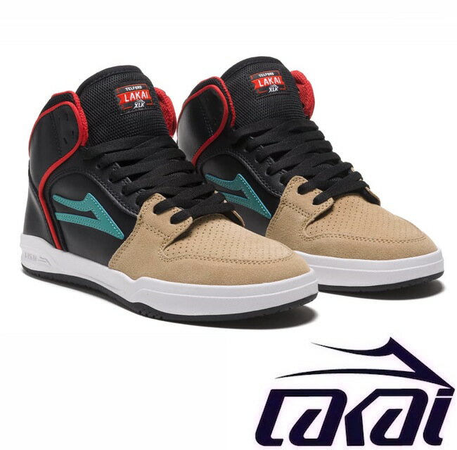 LAKAI ラカイ TELFORD TAN/BLACK LEATHER テルフォード スニーカー シューズ 靴 25 25.5 26 26.5 FOOTWEAR スケシュー スケボー SKATE スケートボード