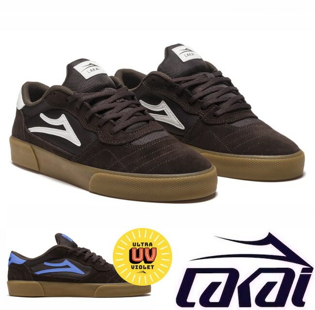 LAKAI ラカイ CAMBRIDGE CHOCOLATE/LIGHT BLUE UV SUEDE ケンブリッジ スニーカー シューズ 靴 25.5 26 26.5 27.0 FOOTWEAR スケシュー スケボー SKATE