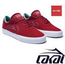 LAKAI ラカイ ATLANTIC VULC RED SUEDE chocolate アトランティック スニーカー シューズ 靴 25 25.5 26 26.5 27.0 FOOTWEAR スケシュー スケボー SKATE スケートボード Vincent Alvarez