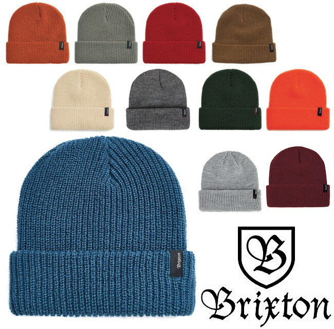 BRIXTON ブリクストン HEIST BEANIE ビーニー ニット帽 アウトドア スナップバック 帽子 キャップ ハット SKATE スケート ストリート ロゴ シンプル