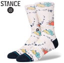 STANCE X^X ISLAND HOPPER CREW nC\bNX C socks sox Ci[ XP{[ XP[g SKATE Xg[g AEghA [VINTAGE WHITE]