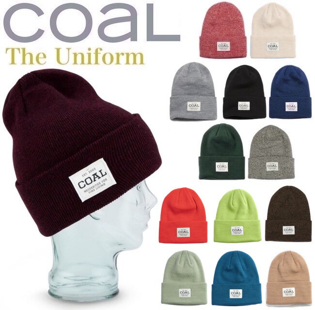 COAL コール The Uniform ビーニー ニット帽 帽子 防寒 Beanies スノーボード スキー 雪 スケボー 釣り Snow ユニセックス 男女兼用 アクセサリー 小物