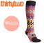 thirtytwo 32 ƥġ WOMENS TONE SPECTRUM VAPOR SOCK å  socks sox  ǥ Ρܡ  㻳  snow к ɴ ѡ [BLACK]