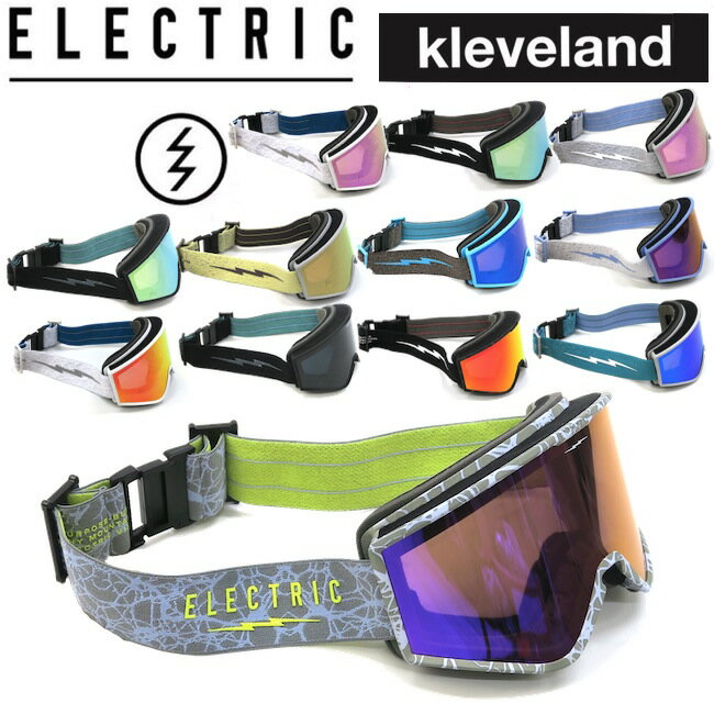 ELECTRIC GNgbN KLEVELAND N[uh 23-24 Xm[{[h XL[ S[O  GOGGLE JAPAN FIT [STEALTH GREY BLACK WHITE CROCUS DELPHI CANNA ORCHID HYPER]