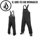 VOLCOM {R 3L GORE-TEX BIB OVERHAULER - BLACK EGA[ rupc M L Xm[{[h SNOW