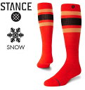 STANCE スタンス BOYD MID WOOL SNOW TOMATO ソックス 靴下 socks sox INFIKNIT インフィニット スノーボード スキー