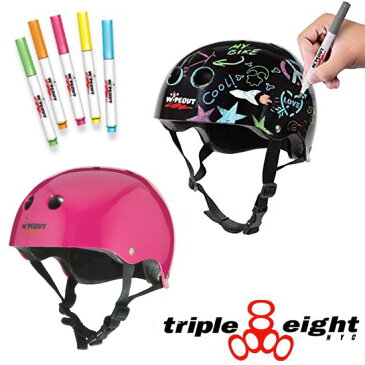 Triple eight Triple8 トリプルエイトWIPEOUT SKATE THE DAY ERASE HELMET ヘルメット ジュニア 子供用 SKATE スケートボード スケボー ストリート