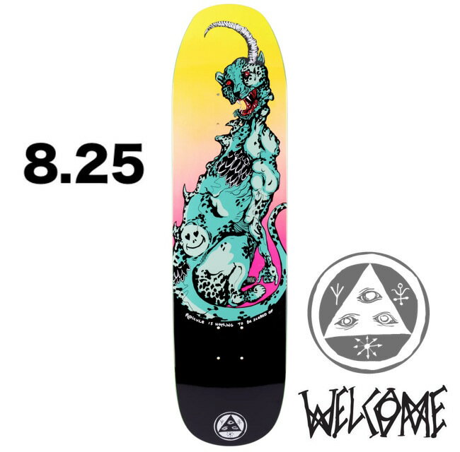 Welcome Skateboards EFJ CHEETAH - Black SURF FADE 8.25inc fbL DECK skate XP{[ XP[g{[h Son of Moontrimmer