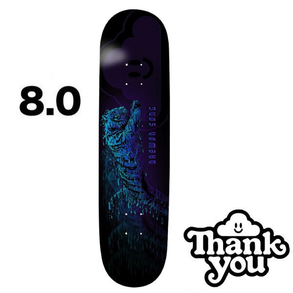 THANK YOU SKATEBOARDS 󥭥塼 DAEWON SONG TIGER DRIP DECK BLACK 8.0inc ǥå skate ܡ ȥܡ