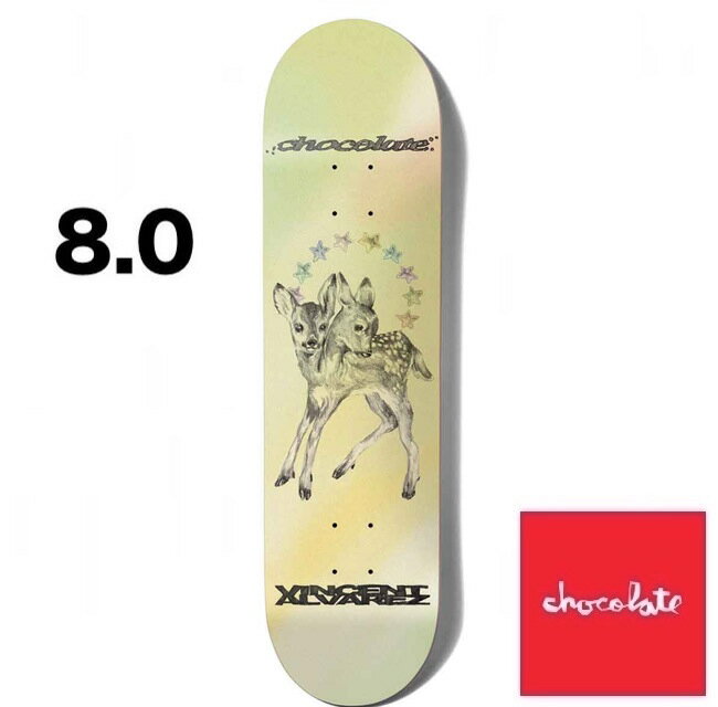 Chocolate チョコレート HALCYON 8.0 inc デッキ DECK skate スケボー スケートボード [VINCENT ALVAREZ]