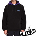 VOLCOM ボルコム ISO91 PO BLACK フリース パーカー スノーボード スケボー スポーツ アウトドア ロゴ 厚手 フリース タウンユース メンズ レディース