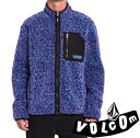 VOLCOM ボルコム MUZZER FUZZAR ZIP PRINT フリース ジップ スノーボード スケボー スポーツ アウトドア ロゴ 厚手 フリース タウンユース メンズ レディース