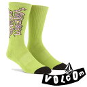 VOLCOM {R FEATURED ARTIST JUSTIN HAGER SOCK REEF PINK \bNX C nC\bNX