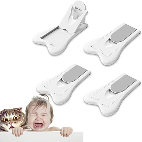 ベビーガード 4個入り スライドドア ロック戸ロック 子供安全ロック 指はさみ ケガ いたずら防止 防犯対策 安全対策 (ホワイト)