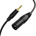 3.5mm to xlr,CableCreation 3.5mm trs to xlr 3.5mm to xlr変換ケーブル3.5mm (1/8 Inch) ス...