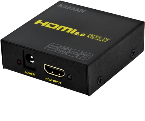 【4K@60Hz HDCP解除版】HDMIスプリッター 1入力2出力 分配器2.0 FullUHD/HD HDR10HDCP 2.2 解除 PC PS3 PS4 PS5 HDTV Nintendo Switch Xbox DVD プレーヤー hdmi対応