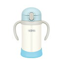 サーモス(THERMOS) まほうびんのベビーストローマグ FJL-350 ブルーホワイト (BLWH) 350ml