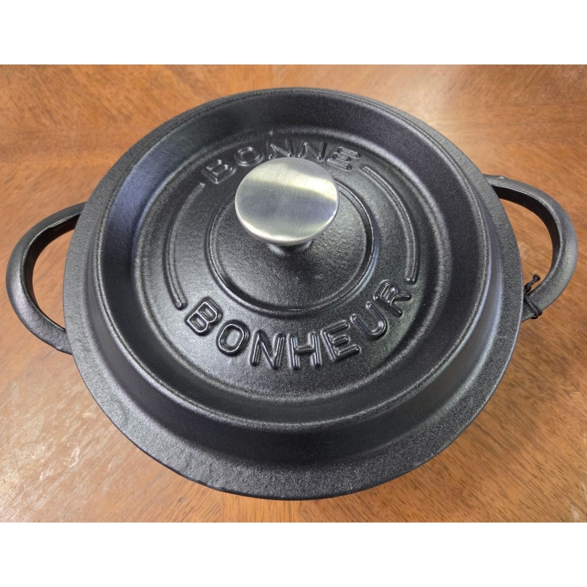 樂天商城 - 限定1個【アウトレット】 ボンボネール BONNE BONHEUR ココット 22cm ブラック キッチングッズ 調理道具 調理用品 無水 炊飯 両手鍋 黒 鋳物 アウトレット 特価 キッチン用品 おしゃれ 人気 シンプル アウトドア キャンプ 電磁調理器 オーブン 黒色 鍋 セール